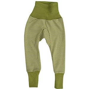 Cosilana, Baby navelbroek / broek, 70% wol, 30% zijde, Groen Geringeld, 86-92