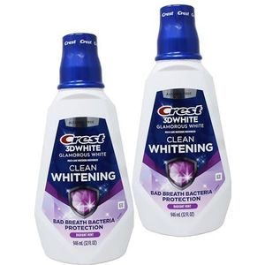 Crest Crest 3D White Multi-Care Whitening Spoel, Glamoureus White, Fresh Mint 32 oz - 2 pk.