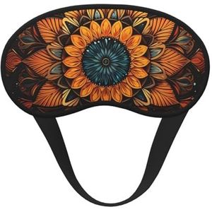 Slaapoogmasker voor dames en heren, zacht, comfortabel slaapmasker, verduisterend, slaapoogbedekking voor reizen, yoga, dutje, werk, mandala
