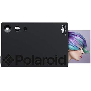 Polaroid Mint Instant Print Digitale Camera (Zwart), Print op Zink 2x3 Fotopapier met vaste achterkant