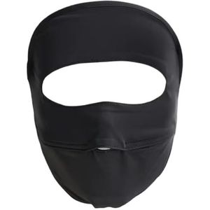 UV Face Mask Sun Protection, Face UV Face bedekken UPF 50+ Women Sun Protection Face Mask Wasbaar herbruikbaar voor buiten rennen Zwart