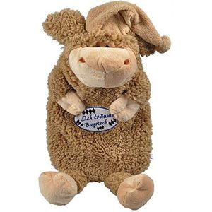 Warmwaterkruik met overtrek wollen schaapjes met borduurwerk - Ik droom Beiers - 30976 bruin