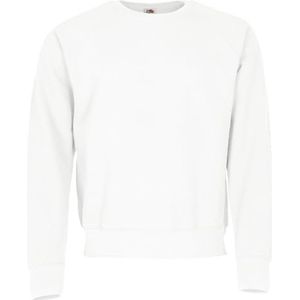 Fruit of the Loom Klassieke trui met raglan voor heren, Wit, M