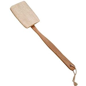 1pc Badborstel met lange steel Loofah Back Scrubber Bath Body Exfoliërende Borstel Bad Body Scrubber Loofah Exfoliërende Scrubber Tub Scrubber Bad Body Cleaner Afneembaar Bidet Hout