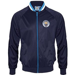 Manchester City FC - Retro trainingsjack voor mannen - Officieel - Clubcadeau - XL