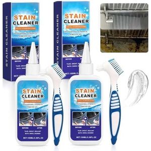 Household Stain Removing Gel, 2025 New Grout Cleaner, Washing Machine Cleaner for Washing Grout, Washing Machine Cleaner for Grout, Tile, Refrigerator, Windows (2 PCS)