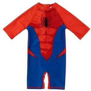 United Labels Marvel Spiderman Badpak, uv-bescherming 50+, voor jongens, rood-blauw, eendelig, badmode voor kinderen, rood/blauw, 98-104