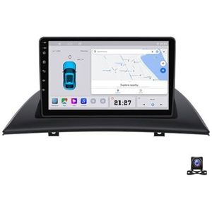 Auto-multimedia - 9 Inch Double Din Car Stereo - Compatibel met BMW X3 E83 2004-2012 - Touchscreen Navigatie - Octa Core 2G+32G - Bluetooth - Draadloze CarPlay - Android Auto - 1080P Achteruitrijcamera