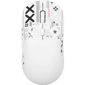 Computer -Muis, Oplaadbare 5-niveau DPI Draadloze Muis voor Pc (Wit)