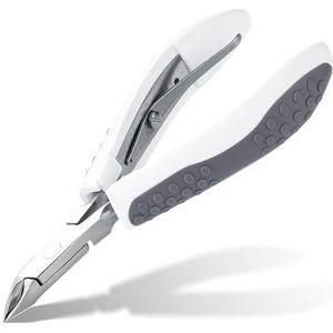 TITANIA Nagelriemtang met softtouch-greep • professionele huidtang voor manicure en pedicure • extra scherpe tang van roestvrij staal • nagelriemsnijder • nagelriemschaar extra fijn