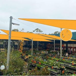 NAKAGSHI Waterdicht zonnezeil, geel, 1,5 x 5 m, rechthoekig dekzeil voor buiten, geschikt voor tuin, outdoor, terras, balkon, camping (gepersonaliseerd)
