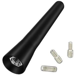 Audio- & videoantennes voor auto Universele 2,6/7 inch rubberen antennemast voor autoradio, FM AM, dakmontage, voertuig met schroeven, accessoires en gereedschap Autoradio Antenne(A)