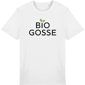 Bio Gosse T-shirt - voor heren - Bedrukt in Frankrijk - 100% biologisch katoen - Verjaardagscadeau Humor Origineel Grappig, Wit, XL