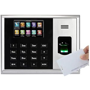 Inklokken in Machine, S30 TCP/IP Biometrische Vingerafdruk Tijdregistratie Optioneel 13,56 MHZ MF IC Kaartlezer Vingerafdruk Tijdregistratie Tijdklok Kantoorponsklok(Color:S30-ID,Size:ENGLISH_1)