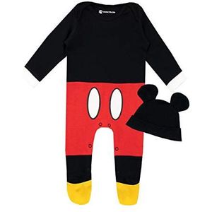 Disney Baby Jongens Pyjamapakje en Hoedenset Mickey Mouse Rood 56-68