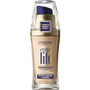 L'Oreal Paris Visible Lift Serum Absolute Advanced Age Reversing Makeup, SPF 17, Nude Beige, 1-Fluid Ounce