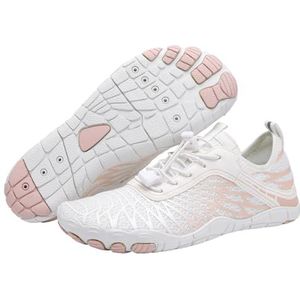 Wandelschoenen voor dames, wandelen blootsvoets schoenen, heren wandelschoenen, gezonde en antislip blote voeten schoenen Unisex, outdoor sportschoenen, blootsvoets wandelschoenen, Wit, 38.5 EU