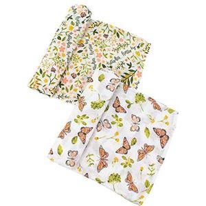 Bebe au Lait SWBBBF Butterfly Flutterby wikkeldeken, bamboemix, perzik, eenheidsmaat