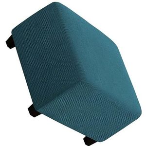 Vierkante poef hoes opvouwbare opbergkrukken, decoratieve meubelbeschermer zachte rechthoekige hoes met elastische bodem (Color : #10, Size : Medium)