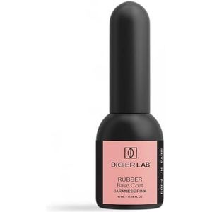 Didier Lab – Premium Rubber Base Gel Japanese Pink 10 ml – LED UV Nagellak Roze – HEMA‑ & TPO‑vrij – Onderlaag & Base Coat – 2in1 UV Gel voor Manicure