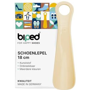 biped schoenlepel kunststof 18 cm – Mini schoenlepel ergonomisch reisformaat – Handig voor kinderen en volwassenen – Compact hulpmiddel onderweg z2798(ivoor)