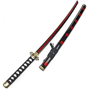 Samurai Ninja Houten Zwaard Wapen Anime Black Samurai Roronoa Zoro Cosplay Gewapende Katana Ninja Mes Samurai Zwaard Speelgoed Voor Tieners,Burst