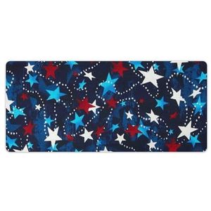 US Rood Wit Blauw Sterren Mode Bureau Muismat Antislip Gaming Muismat Accessoires Decor 40x90cm