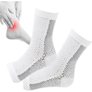 Compressiesokken voor neuropathie, Toeless compressiekousen voor reizen, ademend, Relief hardloopsokken, rustgevende sportsokken voor spieren, voeten en zenuwbeschadiging Fukamou