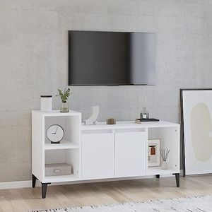 AJJHUUKI Entertainmentcentra en tv-standaards TV-meubel Wit 100x35x55 cm Engineered Houten Meubels