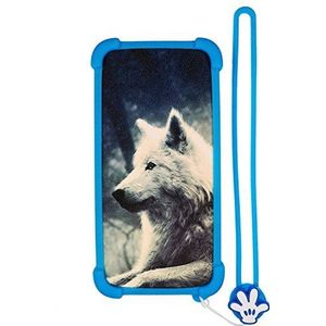 Hoesje voor Wileyfox Swift 2 Case Siliconen rand + PC harde backplane Stand Cover LANG