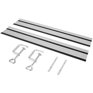 VONROC Geleiderail set voor mini cirkel- en invalzagen – 2x500mm (1000mm totaal) - 2 stuks – Voor S_CS503AC