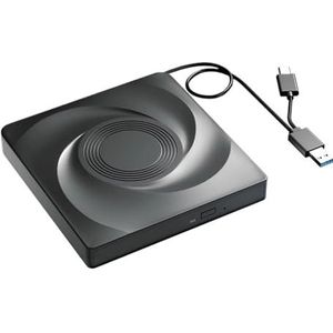 Externe CD/DVD optische drive USB 3.0 draagbare DVD-brander speler lezer for laptop pc met opbergtas Soepele werking
