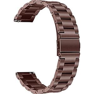 INEOUT Solid roestvrijstalen horlogeband 20 mm 22 mm compatibel met Samsung Galaxy Watch 3 41mm 45 mm band Watch3 Quick Release Riem Mystic Bronze (Color : Mystic Bronze, Size : 41mm)