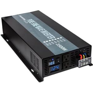 Spanningsomvormer Zuivere Sinusomvormer 24V 220V 3500W Zonnegenerator Omvormer 12V/36V/48V DC Naar 100V/120V/240V AC Converter Transformator Stroomomvormer(96V or 72V,230V)