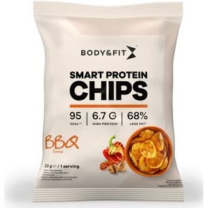Body & Fit Smart Protein Chips Proteinsnack Eiwitsnack 276 gram (12 zakjes) (Barbecue)