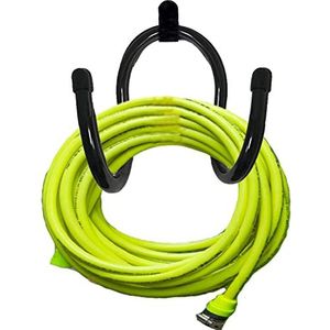 Wandmontage Tuinslanghanger Duty Metalen Slanghouder Slangopslag Houdt gemakkelijk 150 5/8"" slang - Verstelbare haak (kan 20 lbs) - Perfect voor Chain-Link Hek en Wandmontage