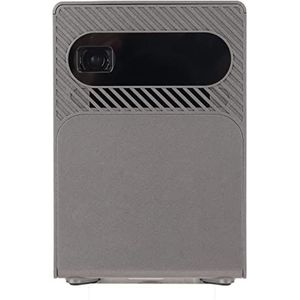 Draagbare DLP-projector, Mini-projector Externe Hoorn 5G WIFI Tot 120 Inch 100-240 V voor Activiteit voor 9.0 (Grijs)