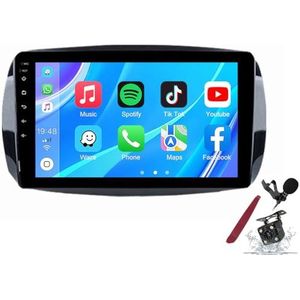 Android 14 Autoradio Navi voor B-enz Smart (2016-2018) 9 Inch Touchscreen Multimedia Speler met Draadloze Carplay GPS Navigatie FM RDS Bluetooth 5G-WiFi SWC DSP,M700s