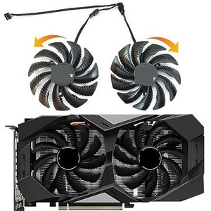 88MM 4PIN T129215SU PLD09210S12HH RTX 2060 GPU-ventilator, voor Gigabyte, GTX 1660 1070 1060 1050 grafische kaartkoelventilator(T129215SU)