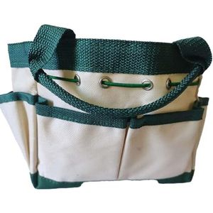 Gereedschapstas, Tuingereedschapstas Oxford stoffen opbergtas groen 31x15x26cm