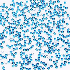 1440 stuks kristallen steentjes, glazen platte strass steentjes edelstenen voor nail art ambachten en nageldecoratie make-up kleding schoenen - blauwe zirkoon - SS10