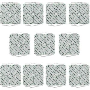 PHYTOP Tens Machine Elektrode Pads 44 stuks met Zelfklevende & Duurzame, vierkante Tens Pads Vervanging voor TENS EMS Eenheden & Spierstimulator