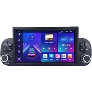 Android 14.0 2 Din Autoradio 7"" Touchscreen Auto Stereo voor Fiat Panda 2013-2020-[Ingebouwd CarPlay/Android auto/DSP/GPS]-Support MIC/Stuurbediening/Bluetooth 5.0(P5 4G+WIFI 8Core 6G+128G)