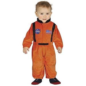 Science Fiction & Space Kostuums | Orange Nasa Team Astronaut Kind Kostuum | 12-18 maanden | Carnaval kostuum | Verkleedkleding