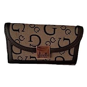 GUESS Gammill Logo Slim Clutch Portemonnee, Bruin Multi, One Size, Koppeling