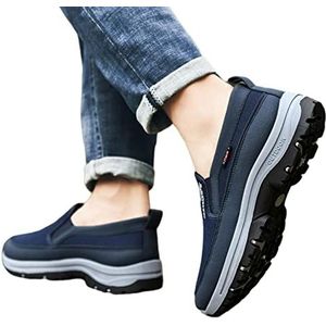 Orthopedische schoenen voor heren - Instapschoenen voor heren met ondersteuning voetboog - Outdoor wandelsneakers voor heren, ademenorthopedische schoenen voor heren