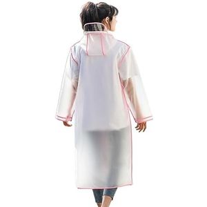 Regenponcho Regenpak Regenjassen Regenjas Voor Heren Transparante Regenjas Voor Dames Enkele Reisregenjas Voor Dames Regencape Regenjas (Color : Rosa, Size : XXL)