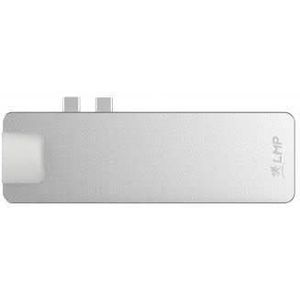 LMP USB-C Compact Dock 4K 8 Port, HDMI, Mini-DP, Eth., 2x USB, W126585050 (HDMI, Mini-DP, Eth., 2x USB 3.0, SD/microSD, USB-C, Alu., silver)