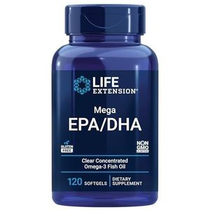 Life Extension Mega Epa Dha Softgels, 120 Count