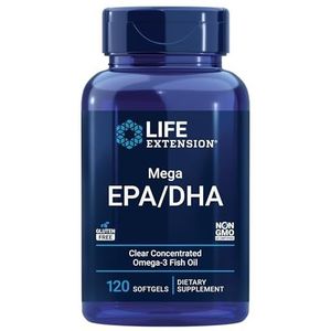 Life Extension Mega EPA/DHA - Zachte Gels - 120 Stuks - Visolie